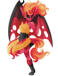 Size: 2648x3464 | Tagged: safe, artist:samip101, sunset shimmer, equestria girls, g4, female, high res, solo, sunset satan