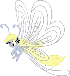 Size: 2897x3143 | Tagged: safe, artist:benybing, derpy hooves, breezie, g4, breeziefied, female, high res, simple background, solo, species swap, transparent background, vector