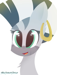 Size: 2448x3264 | Tagged: safe, artist:theotherdash, zecora, zebra, g4, cute, female, happy, high res, portrait, smiling, solo, zecorable
