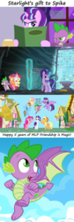 Size: 1500x4442 | Tagged: safe, artist:atomiclance, artist:cloudy glow, artist:missbeigepony, artist:powerpuncher, artist:quanno3, artist:skyheartpegasister, artist:strawberry-pannycake, artist:tamalesyatole, artist:the-crusius, artist:zacatron94, edit, edited screencap, screencap, apple bloom, applejack, fluttershy, pinkie pie, rainbow dash, rarity, scootaloo, spike, starlight glimmer, sweetie belle, twilight sparkle, alicorn, pony, amending fences, crusaders of the lost mark, g4, the cutie map, betrayal, cave, comic, cutie mark, cutie mark crusaders, cutie mark vault, cutie unmarking, female, filly, flying, hilarious in hindsight, kidnapped, mane six, mare, ponyville, restaurant, s5 starlight, screencap comic, staff, staff of sameness, the cmc's cutie marks, twilight sparkle (alicorn), winged spike, wings