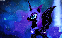 Size: 1550x950 | Tagged: safe, artist:asika-aida, nightmare moon, g4, female, solo