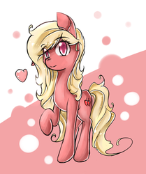 Size: 662x790 | Tagged: dead source, safe, artist:inkytophat, oc, oc only, oc:cherry hearts, pony, raised hoof, solo