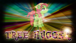 Size: 1920x1080 | Tagged: safe, artist:damuchi99, artist:xboomdiersx, edit, tree hugger, earth pony, pony, g4, female, lens flare, mare, solo, trippy, vector, wallpaper, wallpaper edit