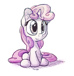 Size: 1200x1244 | Tagged: safe, artist:bobdude0, sweetie belle, g4, cute, diasweetes, female, solo