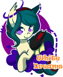 Size: 800x986 | Tagged: safe, artist:xwhitedreamsx, oc, oc only, bat pony, pony, looking at you, simple background, smiling, solo, transparent background