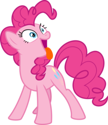 Size: 5208x6000 | Tagged: safe, artist:aethon056, pinkie pie, g4, the one where pinkie pie knows, .svg available, absurd resolution, behaving like a dog, female, puppy pie, simple background, solo, transparent background, vector