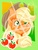 Size: 540x720 | Tagged: safe, artist:sarineochaostudios, part of a set, applejack, g4, cutie mark, female, obtrusive watermark, print, solo, watermark