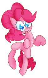 Size: 885x1419 | Tagged: safe, artist:mr-degration, pinkie pie, g4, female, simple background, solo, tongue out, transparent background
