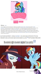 Size: 1276x2300 | Tagged: safe, rainbow dash, rarity, twilight sparkle, g4, rarity investigates, barely pony related, fedora, fedora shaming, hat, mouthpiece