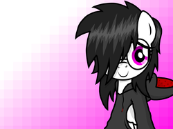 Size: 2048x1530 | Tagged: safe, artist:deathraiserx9v, oc, oc only, oc:marilyn twilight, cute, glasses, yandere