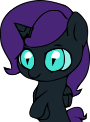 Size: 850x1153 | Tagged: artist needed, source needed, safe, oc, oc only, oc:nyx, alicorn, pony, alicorn oc, looking at you, solo