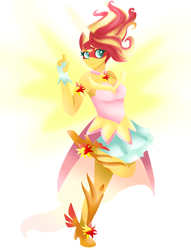 Size: 2648x3464 | Tagged: safe, artist:samip101, sunset shimmer, equestria girls, g4, my little pony equestria girls: friendship games, daydream shimmer, female, high res, smiling, solo