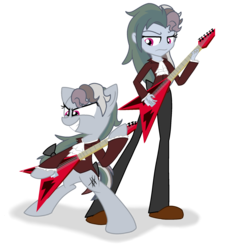 Size: 2100x2300 | Tagged: safe, artist:geraritydevillefort, rainbow dash, the count of monte rainbow, equestria girls, g4, flying v, guitar, hell to your doorstep, high res, musical instrument, rainbow dantes, simple background, the count of monte cristo, transparent background