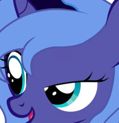 Size: 600x617 | Tagged: safe, artist:camtwo, derpibooru exclusive, princess luna, pony, g4, bedroom eyes, female, filly, open mouth, reaction image, solo, woona