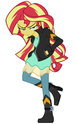 Size: 1164x1920 | Tagged: safe, artist:zat, sunset shimmer, equestria girls, g4, angry, female, grumpy, solo