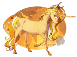 Size: 1024x762 | Tagged: safe, artist:vivalis-soul, oc, oc only, oc:stargrown glow, classical unicorn, gradient hooves, gradient mane, horn, leonine tail, solo, stars, universe pony
