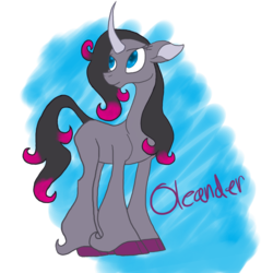 Size: 1024x1024 | Tagged: safe, artist:sonicanddisneyland1, oleander (tfh), classical unicorn, them's fightin' herds, community related, female, horn, leonine tail, simple background, solo, transparent background