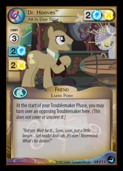 Size: 358x500 | Tagged: safe, enterplay, derpy hooves, doctor whooves, time turner, earth pony, pony, g4, high magic, my little pony collectible card game, ccg, male, stallion
