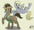 Size: 1151x989 | Tagged: safe, artist:absentapproach, derpy hooves, doctor whooves, time turner, earth pony, pony, g4, doctor who, flying, male, mouth hold, raised hoof, sonic screwdriver, stallion, upside down