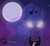 Size: 932x857 | Tagged: safe, artist:appletaffy, princess luna, g4, dark, female, full moon, glowing eyes, signature, smiling, solo, starry night