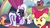 Size: 1805x1016 | Tagged: safe, screencap, apple bloom, coloratura, scootaloo, sweetie belle, g4, the mane attraction, countess coloratura, cutie mark crusaders, floppy ears, shocked, stage, veil