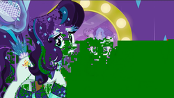 Size: 1920x1080 | Tagged: safe, coloratura, rarity, g4, the mane attraction, distorted, error, glitch, rara