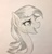 Size: 1799x1888 | Tagged: safe, artist:emberslament, coloratura, g4, the mane attraction, crying, female, monochrome, solo, tears of joy