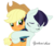 Size: 1988x1667 | Tagged: safe, artist:gutovi, applejack, coloratura, g4, my little pony: friendship is magic, the mane attraction, blushing, cowboy hat, eyes closed, female, freckles, hat, hug, lesbian, rara, ship:rarajack, shipping, signature, stetson, that was fast, trace