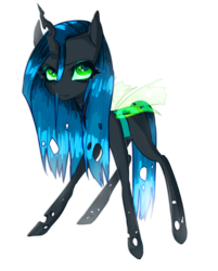 Size: 1024x1271 | Tagged: safe, artist:arata549, queen chrysalis, changeling, changeling queen, g4, chibi, female, solo