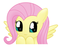 Size: 5600x4700 | Tagged: safe, artist:ponyhd, fluttershy, g4, absurd resolution, female, simple background, smiling, solo, transparent background, vector