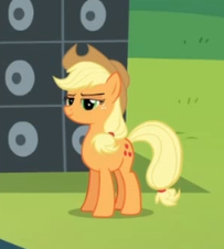 Size: 203x226 | Tagged: safe, screencap, applejack, g4, the mane attraction