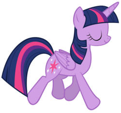 Size: 7500x7000 | Tagged: safe, artist:tardifice, twilight sparkle, alicorn, pony, g4, the hooffields and mccolts, absurd resolution, eyes closed, female, mare, photoshop, simple background, solo, transparent background, twilight sparkle (alicorn), vector, walking