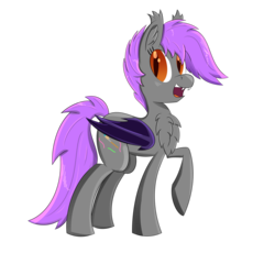 Size: 3000x3000 | Tagged: safe, artist:darklordsnuffles, oc, oc only, oc:bright tone, bat pony, pony, chest fluff, female, high res, solo