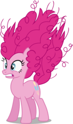 Size: 450x760 | Tagged: safe, artist:seahawk270, pinkie pie, g4, the mane attraction, female, frizzy hair, simple background, solo, transparent background, vector