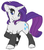 Size: 764x876 | Tagged: safe, artist:ingi, rarity, pony, unicorn, g4, alternate hairstyle, clothes, cute, female, floppy ears, looking at you, mare, raised hoof, raribetes, simple background, smiling, solo, stockings, white background