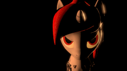 Size: 1280x720 | Tagged: safe, artist:psfmer, oc, oc only, oc:blackjack, cyborg, pony, unicorn, fallout equestria, fallout equestria: project horizons, 3d, amputee, animated, breathing, cybernetic legs, gif, glowing eyes, level 2 (project horizons), looking at you, solo, source filmmaker, wind