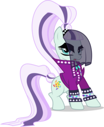 Size: 4000x4878 | Tagged: safe, artist:xebck, coloratura, earth pony, pony, g4, the mane attraction, absurd resolution, bracelet, clothes, countess coloratura, female, looking at you, open mouth, ponytail, simple background, singing, solo, the spectacle, transparent background, vector