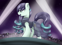 Size: 2900x2100 | Tagged: safe, artist:bratzoid, coloratura, g4, the mane attraction, crying, ear fluff, female, high res, rara, solo, tears of joy, the magic inside