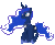 Size: 556x456 | Tagged: safe, artist:flaminbunny, princess luna, g4, animated, female, flying, loop, solo