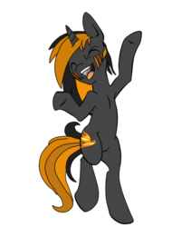 Size: 510x670 | Tagged: safe, artist:kp-shadowsquirrel, artist:lucky light, edit, oc, oc only, oc:radek, pony, armpits, bipedal, happy, simple background, solo, transparent background, vector