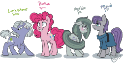 Size: 1400x720 | Tagged: safe, artist:mc10215, limestone pie, marble pie, maud pie, pinkie pie, earth pony, pony, g4, angry, animated, bedroom eyes, blinking, blushing, bouncing, butt, cute, deadpan, derp, emotional spectrum, emotionless, eye shimmer, faic, female, floppy ears, four humors, four temperaments, glare, happy, hyperactive, in a nutshell, kinetic contrast, lemme smash, looking at you, looking back, mare, open mouth, pie sisters, plot, rage face, raised hoof, reeee, reeeeeeeeeeeeeeeeeeee, shaking, shy, simple background, stoic, tail wag, tongue out, transparent background, wide eyes, yelling