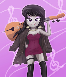 Size: 4713x5522 | Tagged: safe, artist:sumin6301, octavia melody, equestria girls, g4, absurd resolution, cello, female, musical instrument, solo