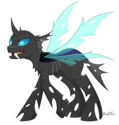 Size: 4105x4330 | Tagged: safe, artist:missitofu, changeling, changeling behemoth, absurd resolution, mega changeling, simple background, solo, transparent background, vector