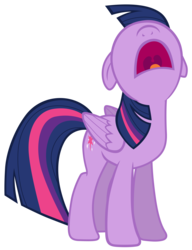 Size: 7000x9100 | Tagged: safe, artist:tardifice, twilight sparkle, alicorn, pony, g4, what about discord?, absurd resolution, female, looking up, mare, nose in the air, open mouth, photoshop, simple background, solo, transparent background, twilight sparkle (alicorn), vector, yelling