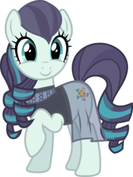 Size: 6000x7983 | Tagged: safe, artist:8-notes, coloratura, earth pony, pony, g4, the mane attraction, absurd resolution, clothes, female, mare, ponyscape, raised hoof, rara, simple background, smiling, solo, the magic inside, transparent background, vector