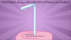 Size: 960x540 | Tagged: safe, edit, edited screencap, screencap, fernando the straw, pinkie pie, g4, the mane attraction, dos equis, image macro, meme, straw, the most interesting man in the world