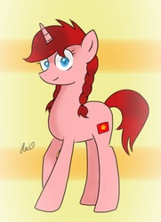 Size: 685x947 | Tagged: safe, artist:hetalianderpy, oc, oc only, pony, kyrgyzstan, nation ponies, ponified, solo