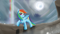 Size: 3840x2160 | Tagged: safe, rainbow dash, g4, female, high res, solo, wallpaper