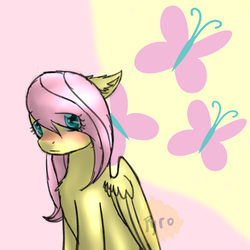 Size: 3500x3500 | Tagged: safe, artist:burningmyelectronics, fluttershy, g4, cutie mark, female, high res, solo