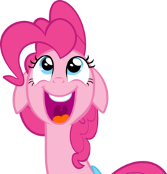 Size: 6840x7130 | Tagged: safe, artist:itv-canterlot, pinkie pie, earth pony, pony, g4, hearthbreakers, season 5, .ai available, .svg available, absurd resolution, cute, female, floppy ears, looking up, simple background, solo, transparent background, uvula, vector